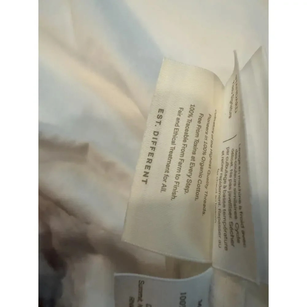 Boll & Branch White 100% Organic Cotton Standard Pillowcase NEW